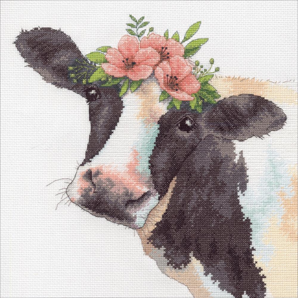(image for) Sweet Cow Counted Cross Stitch Kit